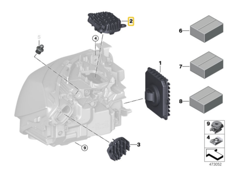 2X NOWY OE MODUŁ LED ŚWIATEŁ DO JAZDY DZIENNEJ BMW 3' F34 GT LCI 63117493236 , 63117493235 - 4